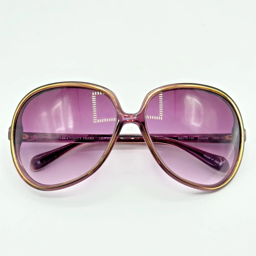 Oliver Peoples Sunglasses Sofiane Purple Butterfly Gradient Purple Lens 62mm
